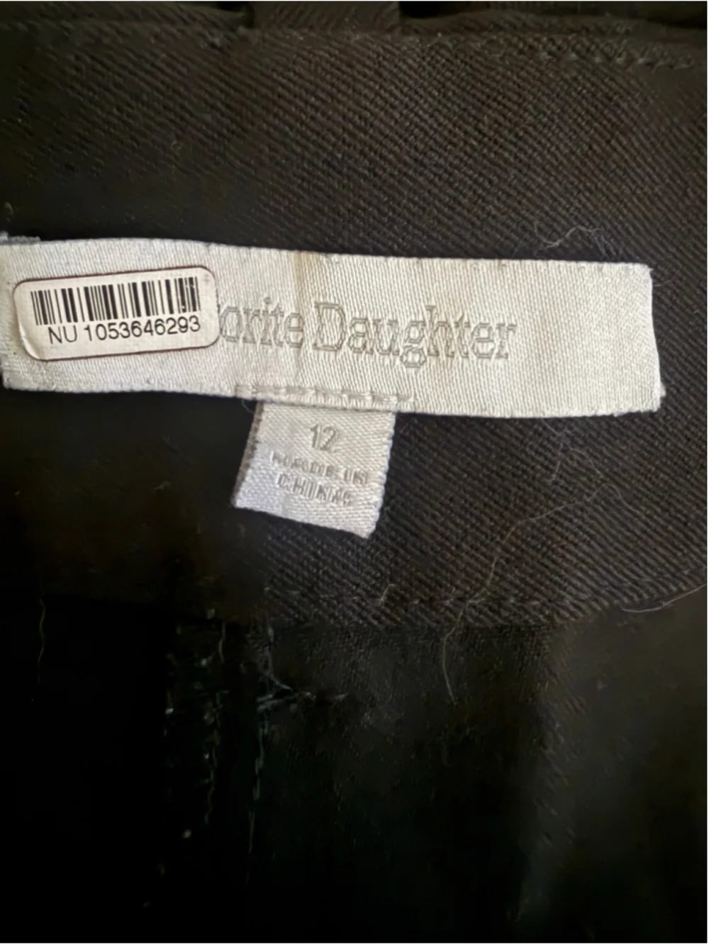 Women's Favorite Daughter “The Favorite Pants” Black Trousers Size 12
